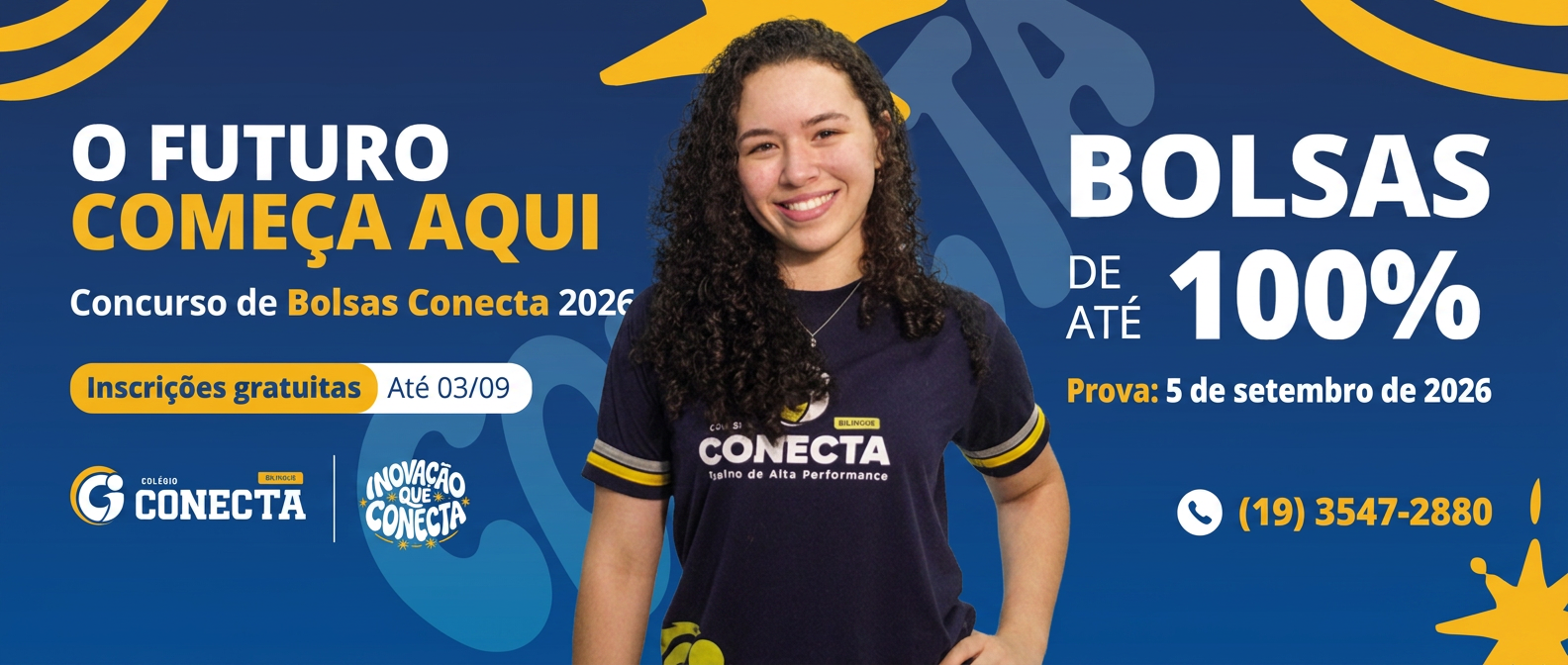 Concurso de Bolsas Conecta 2026 - Bolsas de até 100%